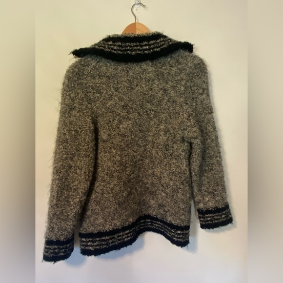 Rare Vintage ‘Mr Poodle' Zip Up Wool Cardigan Sweater size Small - Picture 2 of 3